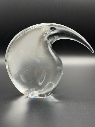 Crystal bird sculpture - bird, 8"