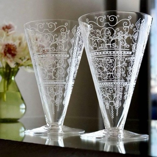 Baccarat lido water glass pair - water,